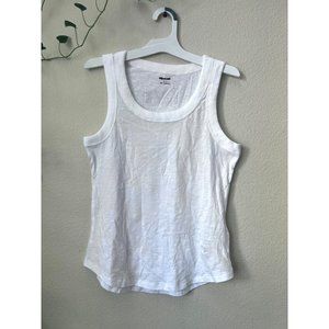 Madewell Womens White Whisper Crew Neck Tank Top Sz S